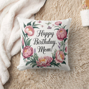 Happy Birthday Mama Floral Design Kissen