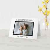 Happy Birthday Mama Foto Card Karte (Gelbe Blume)