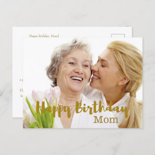 Happy Birthday Mama Foto Card Postkarte