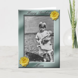 Happy Birthday Mama Foto Card Vorlage