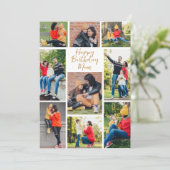 Happy Birthday Mama Foto Collage von Daughter Karte (Stehend Vorderseite)