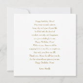 Happy Birthday Mama Foto Karte (Rückseite)