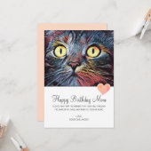 Happy Birthday Mama from Rescue Cat Karte (Vorderseite/Rückseite Beispiel)