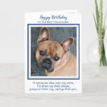 Happy Birthday Mama Funny Dog Welten Beste Hunde M Karte<br><div class="desc">Alles Gute zum Geburtstag, der beste Hund Mama aller Zeiten! Gib Mama eine niedliche und lustige personalisierte Foto-Karte von seinem Pelzkind an diesem Geburtstag. "Wenn jemand anderes meine Mutter wäre, würde ich ihre Schuhe aufkauen, auf ihren Teppich gekackt und dich finden. . . " Inside " Glückliche Geburtstagsfeier Mama ....</div>