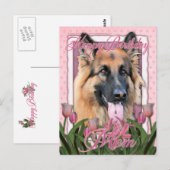 Happy Birthday Mama - German Shepherd - Chance Postkarte (Vorne/Hinten)