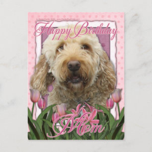 Happy Birthday Mama - Goldendoodle Postkarte