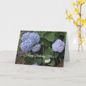 Happy Birthday Mama, Hübscher Lila Hibiskus Karte (Gelbe Blume)