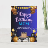 Happy Birthday Mama Karte (Vorderseite)