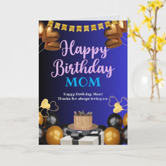 Happy Birthday Mama Karte (Gelbe Blume)