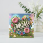 Happy Birthday Mama Karte (Stehend Vorderseite)