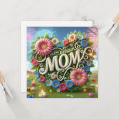 Happy Birthday Mama Karte (Vorderseite/Rückseite Beispiel)