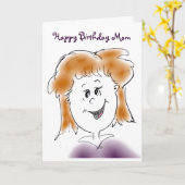 Happy Birthday Mama Karte (Gelbe Blume)