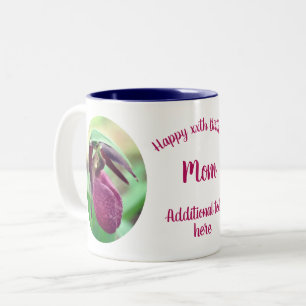 Happy Birthday Mama Lady Slipper Personalisiert Zweifarbige Tasse