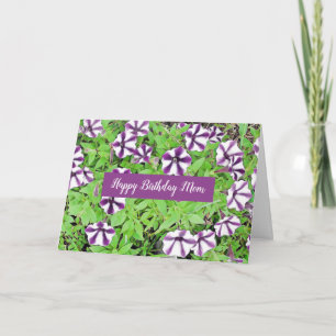 Happy Birthday Mama Lila Petunias Karte