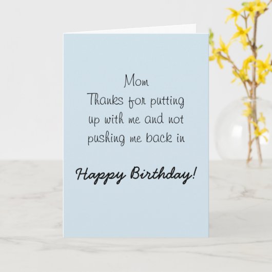 Happy Birthday Mama Mutter Spaß Funny Karte (Gelbe Blume)