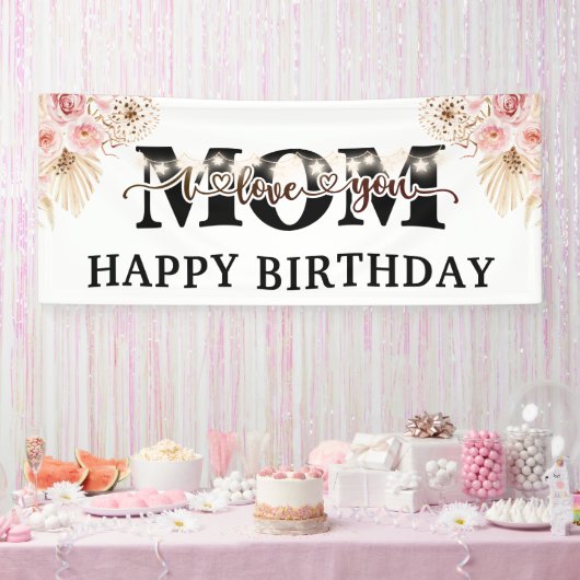 Happy Birthday Mama Party Banner (Party)