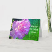 Happy Birthday Mama Rosa Azalea Blume Karte (Vorderseite)