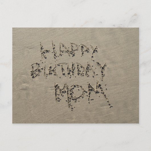 Happy Birthday Mama Sandwriting Postkarte (Vorderseite)