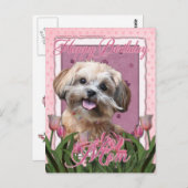 Happy Birthday Mama - ShihPoo - Maggie Postkarte (Vorne/Hinten)