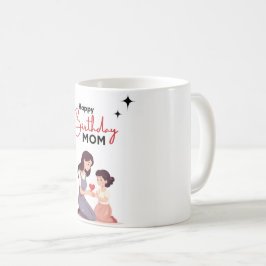 Happy Birthday Mama Tasse - Elegantes Blumendesign