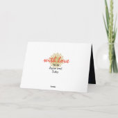 Happy Birthday Mandala Kosmische Galaxie Karte (Rückseite)