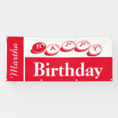 Happy Birthday Martha Banner (Horizontal)