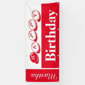 Happy Birthday Martha Banner (Vertikal)