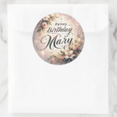 Happy Birthday Mary - Custom Celebration Stickers (Tasche)