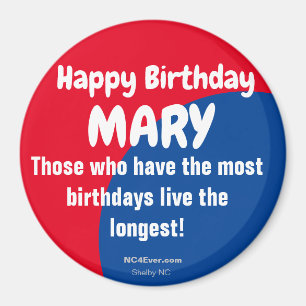 Happy Birthday MARY Kühlschrank Magnet