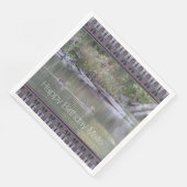 Happy Birthday Mate Designer Duck Paper Napkins Serviette (Ecke)