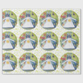 Happy Birthday Matte Wrapping Paper Geschenkpapier (Flach)