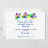 Happy Birthday Maze Cowgirl und Horse White Einladung (Rückseite)