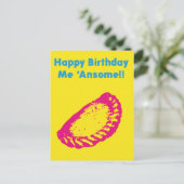 Happy Birthday me Ansome Postkarte (Stehend Vorderseite)