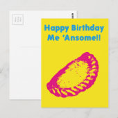 Happy Birthday me Ansome Postkarte (Vorne/Hinten)