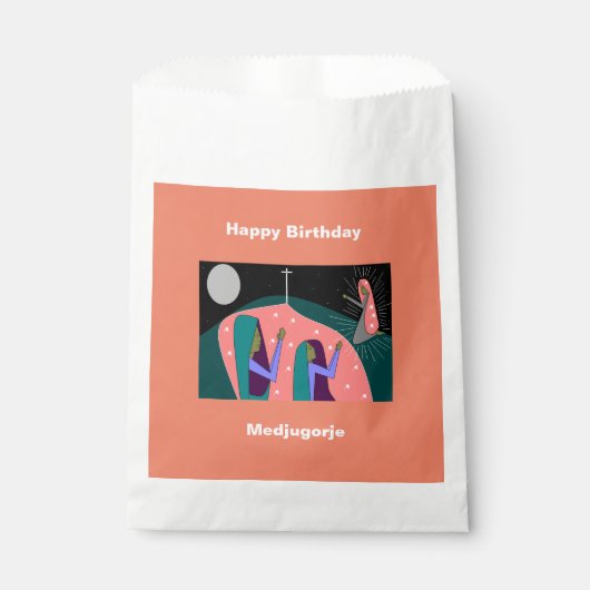 Happy Birthday Medjugorje Geschenktütchen (Vorderseite)