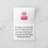 Happy Birthday mein bester Freund Dankeskarte (Innenseite)