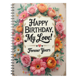 Happy Birthday Meine Liebe - Romantik Notizblock