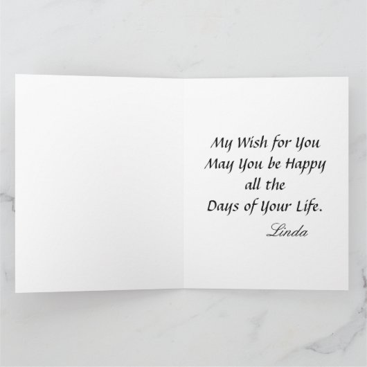 Happy Birthday Men Coconuts Bäume Tropical Big Karte (Innenseite)