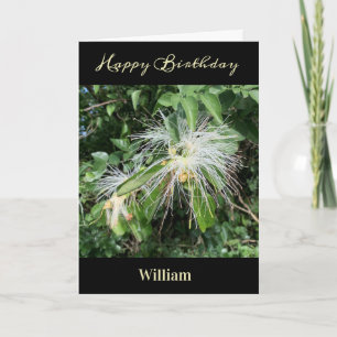 Happy Birthday Men Dad Nature Foto von Personalize Karte