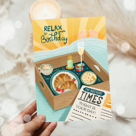 Happy Birthday Men Man Relax Cake Husband Vater Karte