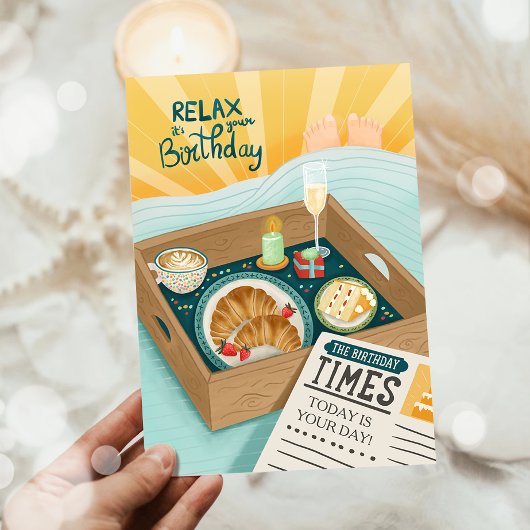 Happy Birthday Men Man Relax Cake Husband Vater Karte