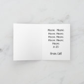 Happy Birthday, menschlicher Diener, personalisier Karte (Innenseite)