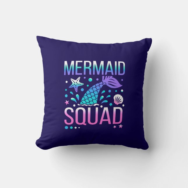 Happy Birthday Mermaid Squad-68296 Kissen (Vorderseite)