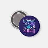 Happy Birthday Mermaid Squad-68296 Magnet (Vorderseite/Rückseite)