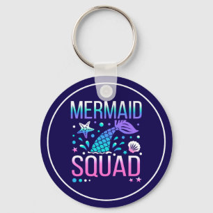 Happy Birthday Mermaid Squad-68296 Schlüsselanhänger