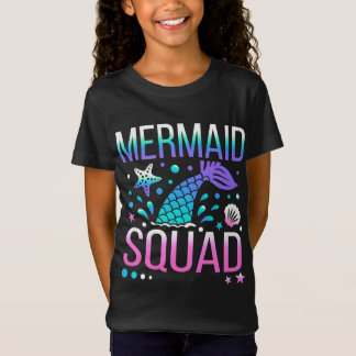 Happy Birthday Mermaid Squad T-Shirt