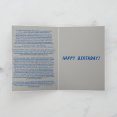 Happy Birthday Metal Snake Karte (Innenseite)