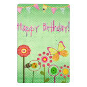 Happy Birthday Mini Klemmbrett (Rückseite)