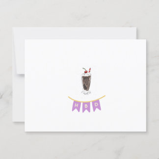 Happy Birthday Minimalistisch Art Card Gender Neut Postkarte