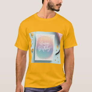 Happy Birthday Minimalistisch Chic Style T-Shirt